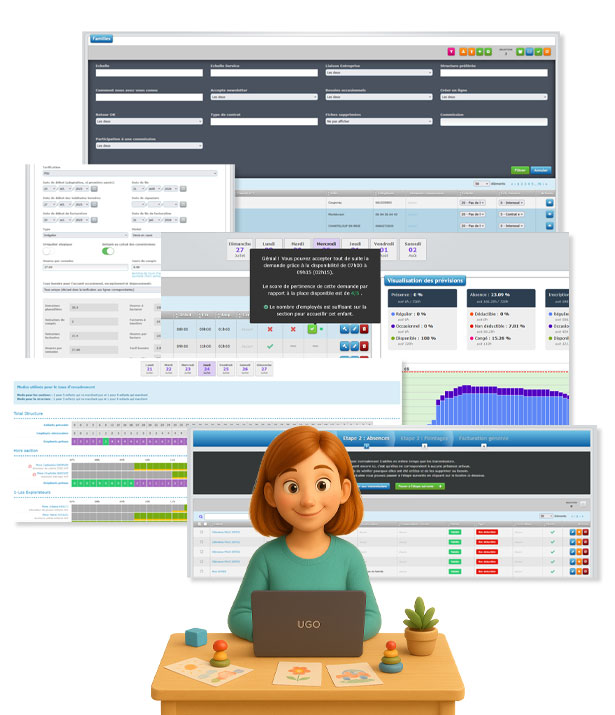 Exemples d'écran pour Ugo Manager